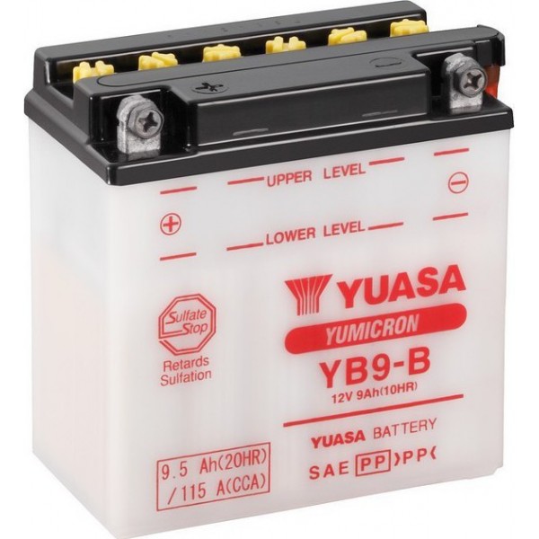 Μπαταρία YUASA YB9-B 9Ah (12N9-4B-1)
